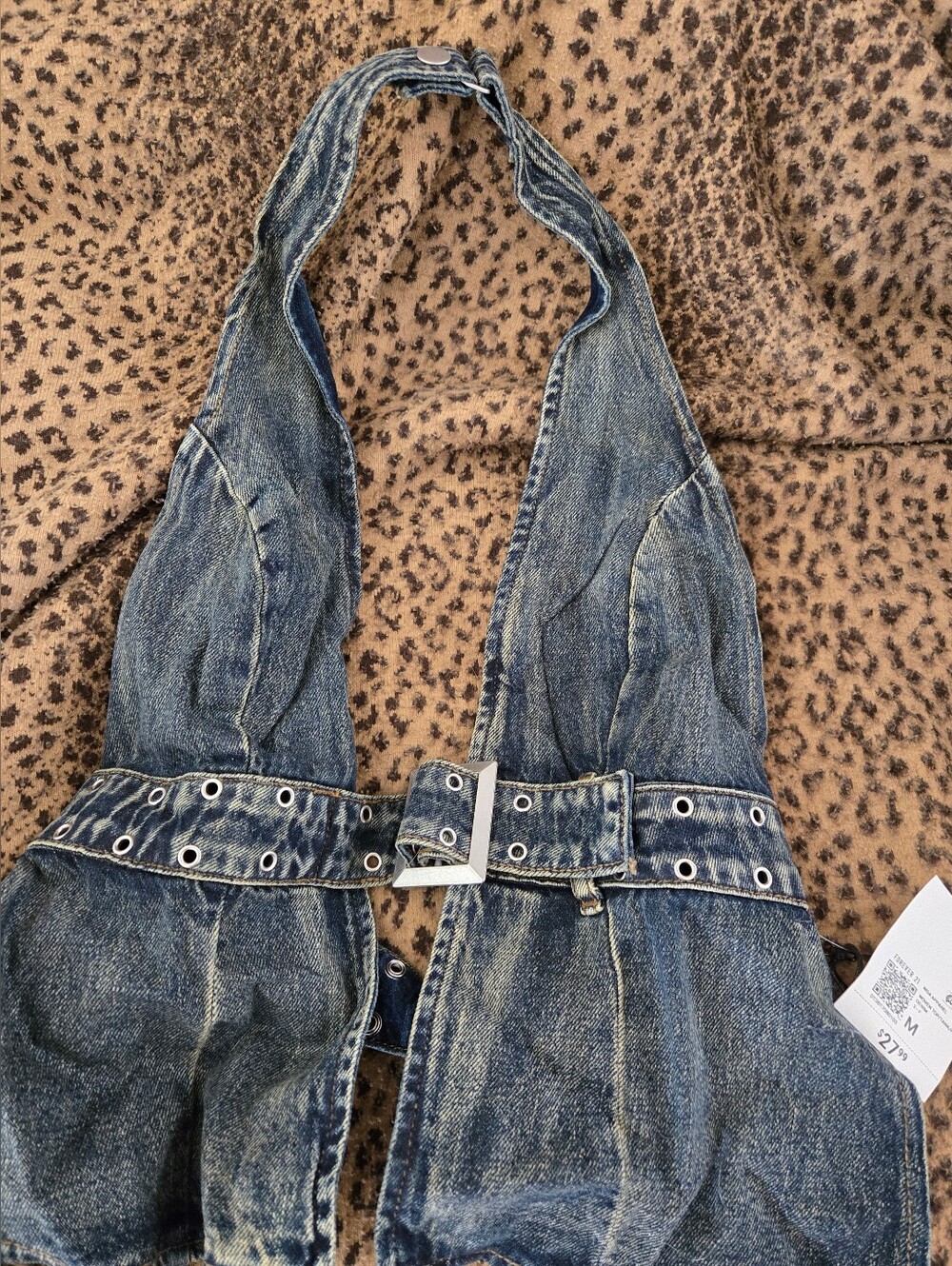 FOREVER 21 Denim Halter Top NWT